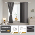 No-Drill Blackout Curtain Set